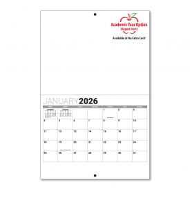Custom Stapled Wall Calendar (11x17, 13-Month)