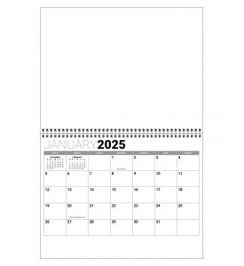 Custom Twin-Loop Wall Calendar (11x17, 12-Month)