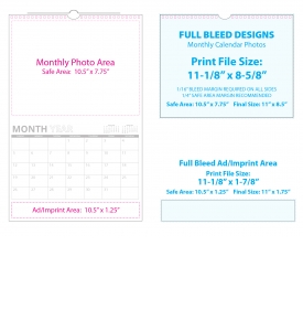 Custom TOP Twin-Loop Wall Calendar (11x17, 12-Month)