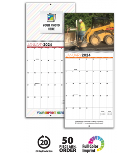 Custom Tear Sheet Single Photo Calendar (11x25.5, 12-Month)