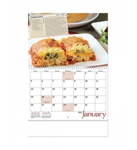 Taste of the Month Spiral Wall Calendar