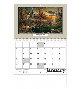 Woodland Retreat Spiral Wall Calendar