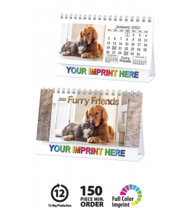 Furry Friends 6-Sheet Desk Calendar