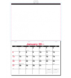 Single Image Full Color Apron Wall Calendar (12 x 17-3/8)