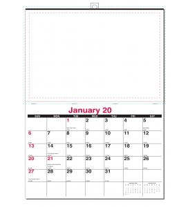 Single Image Full Color Apron Wall Calendar (17 x 24)