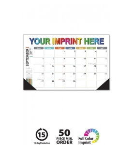Vista Desk Pad Calendar, Modern (17x12, Color)