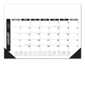 Vista Desk Pad Calendar, Classic (17x12, Color)