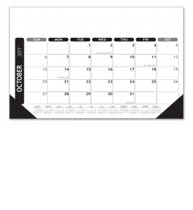Vista Desk Pad Calendar, Classic (17x12, Color)