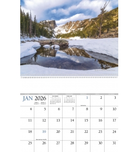 Colorado Collection Executive Spiral Calendar