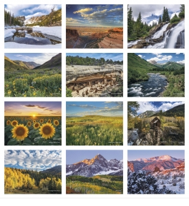 Colorado Collection Executive Spiral Calendar