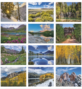 Colorado Collection Executive Spiral Calendar
