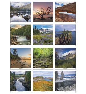 Scenic America® Executive Spiral Calendar