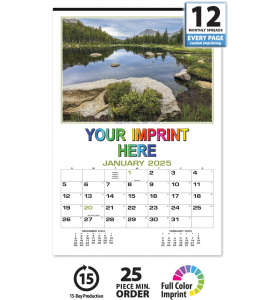 Our Beautiful America 12-Sheet Executive Calendar