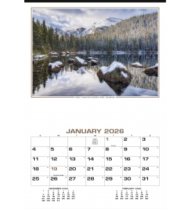Our Beautiful America 12-Sheet Executive Calendar