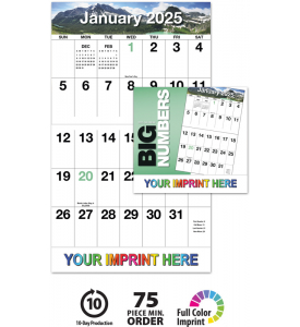 Big Numbers Appointment Calendar
