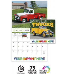 Classic Trucks Spiral Calendar