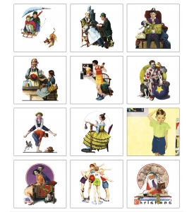 Norman Rockwell Mini Calendar