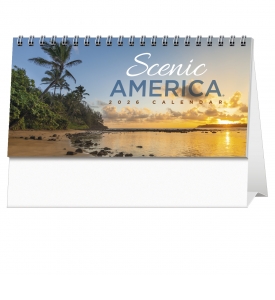 Scenic America Desk Tent Calendar