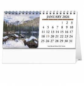 Scenic America Desk Tent Calendar