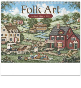 Folk Art by Bonnie White Calendar