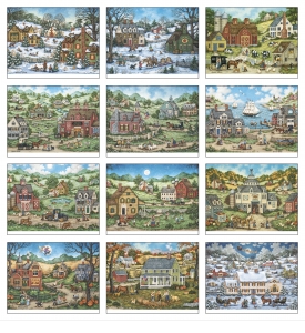 Folk Art by Bonnie White Calendar