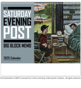 The Saturday Evening Post Big Block Memo Calendar