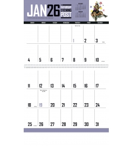 The Saturday Evening Post Big Block Memo Calendar