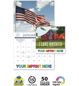 I Love America Calendar