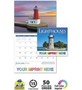 Lighthouses Spiral Calendar