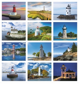 Lighthouses Spiral Calendar