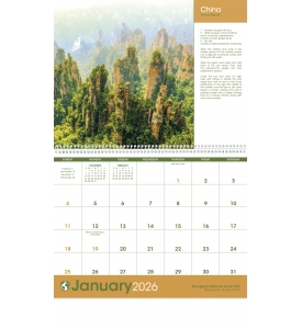 World Scenes with Recipe Calendars