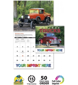 Antique Trucks Spiral Calendar