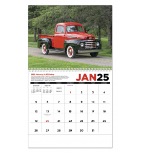 Antique Trucks Spiral Calendar
