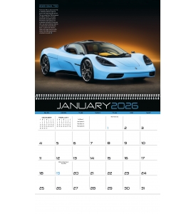 Exotic Cars Calendar