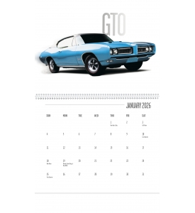 Classic Muscle Cars Calendar