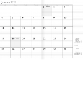Lift Monthly Desk Planner (7x9, Stapled)