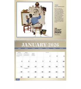 The Saturday Evening Post by Norman Rockwell, Large Pocket Calendar