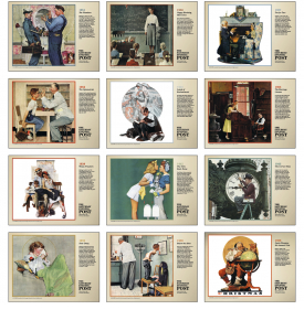 The Saturday Evening Post by Norman Rockwell, Large Pocket Calendar