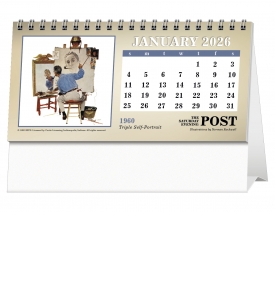 The Saturday Evening Post by Norman Rockwell Desk Calendar