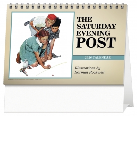 The Saturday Evening Post by Norman Rockwell Large Desk Calendar
