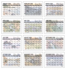 Triumph America&#039;s Beauty Desk Calendar