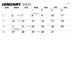 Legacy Desk Calendar