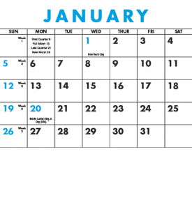 Span-A-Year (Laminated) Calendar