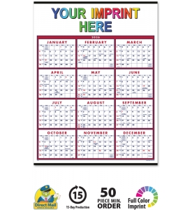 Span-A-Year - Blue &amp; Red Calendar