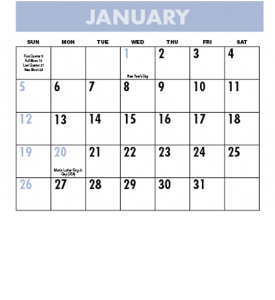 Scenic Span-A-Year Calendar