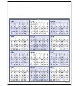 Span-A-Year - Blue &amp; Grey Calendar