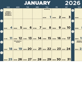 Time Management Span-A-Year (Non-Laminated) Calendar