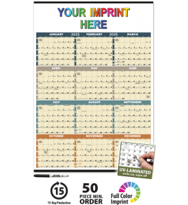 Time Management Span-A-Year (Laminated) Calendar