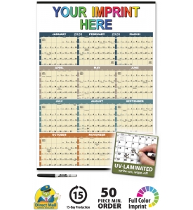 Time Management Span-A-Year (Laminated) Calendar