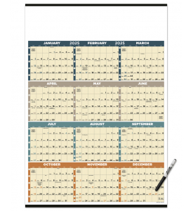 Time Management Span-A-Year (Laminated) Calendar